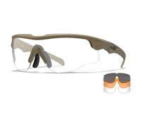 Lunettes tactiques Rogue Comm Set 3in1 Wiley X - Matte Tan