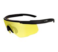 Wiley X Saber Advanced Lunettes Tpeg Balistique Lentille Jaune Pâle Cadre Noir M
