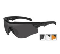 Wiley X WX Rogue Comm Lunettes Smoke Grey Transparent Light Rust Lentille Noir M
