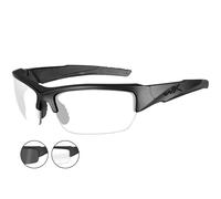 Wiley X WX Valor Lunettes Smoke Grey Transparent Lentille Matt Noir Monture