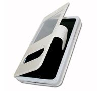 Wileyfox Swift 2 Plus Etui Housse Folio À Fenêtres Blanc De Qualité By Ph26®
