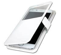 Wileyfox Swift 2 Plus Housse Etui Folio À Fenêtres Blanc De Qualité By Ph26