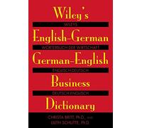 Dictionnaire anglais-allemand, allemand-anglais des affaires – Wiley-VCH