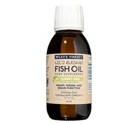 Wiley's Finest Wild Alaskan Fish Oil Summit DHA liquide - 2140 mg de DHA et 460 mg d'EPA oméga-3 - Complément liquide aromatisé aux agrumes - 120 g (25 portions)