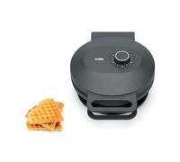 Wilfa JOY Gaufrier simple I 900 W I Gaufres en forme de cœur de 18 cm I 5 modes de température I Avec cloche d'alarme I Cuillère à pâte (noir)