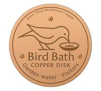 Wilgure 0,6 mm d'épaisseur passivation cuivre bain d'oiseaux disque de nettoyage convient pour la clarification annuelle de l'assurance eau pour fontaine de chauffage triple support cuivre bain