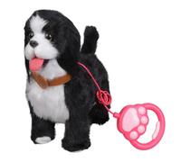 Wilgure Chien en peluche électrique éducatif polyvalent pour les activités à la maison Parc Conversations et jouet amusant pour chien parlant