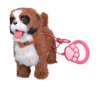 Wilgure Chien en peluche électrique éducatif polyvalent pour les activités à la maison Parc Conversations et jouet amusant pour chien parlant