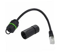 Wilgure Coupleur de câble RJ45 CAT6 étanche M20 IP68 Cat6 8P8C Ethernet femelle vers mâle Adaptateur réseau extérieur