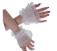 Wilgure Couvre-poignets Élastiques Confortables Manches De Manchette Avec Broderie Fleurs Décors Perles Pour Femmes Accessoires Photographie Manchettes Perles Pour Artistes D'ongles