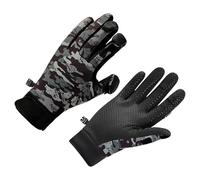 Wilgure Gants de vélo avec fonction tactile pour temps froid Équipement de pêche pour temps froid Doublure polaire thermique Coupe-vent Accessoires d'extérieur Gants de pêche avec