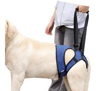Wilgure Harnais de soutien pour pattes arrière pour chiens âgés, sangle réglable pour soutenir la mobilité, ouverture de soulagement de la salle de bain, demi-sangle dorsale