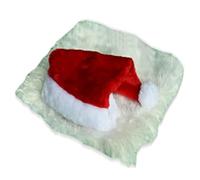 Wilgure Lions Perruques Chapeau De Père Noël Chien Costume Barbe Tissu Robe Vacances pour Les Rassemblements d'animaux Compagnie Chien Tenue Célébration