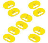 Wilgure Lot de 10 anneaux de nez réutilisables - Solution de sevrage douce pour les veaux laitiers - Design antidérapant sûr - Facile à ajuster - Aide au sevrage pour la ferme