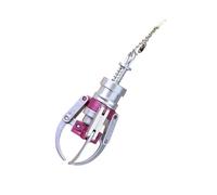 Wilgure Machine à griffes comme porte-clés Pendentif de sac ludique et fermeture éclair pour une utilisation quotidienne Jouet créatif à griffes pour les employés de bureau, rouge, taille unique