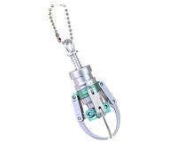 Wilgure Machine à griffes comme porte-clés Pendentif de sac ludique et fermeture éclair pour une utilisation quotidienne Jouet créatif à griffes pour les employés de bureau, vert, taille unique