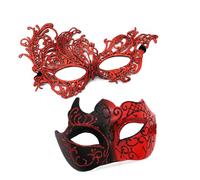 Wilgure Masque vénitien pour couple de mariés, bal de mascarade, mardi herbe, bal de promo, cosplay théâtral, unisexe, Mardi Gras