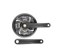 Wilgure Pédalier haute performance avec fuseau carré et plateau avec denture étroite et large option pour les vélos de banlieue en ville. Installation facile du pédalier