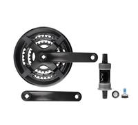 Wilgure Pédalier haute performance avec fuseau carré et plateau avec denture étroite et large option pour les vélos de banlieue en ville. Installation facile du pédalier