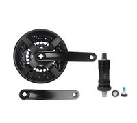 Wilgure Pédalier haute performance avec fuseau carré et plateau avec denture étroite et large option pour les vélos de banlieue en ville. Installation facile du pédalier