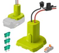 Wilgure Power Wheel Adaptateur de batterie pour 7 batteries au lithium 2-20 V Avec fil pour réparation professionnelle Fil 12 AWG