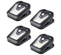 Wilgure Projecteur solaire activé par le mouvement avec angles réglables et IP65 pour la sécurité des allées et des entrepôts. Installation facile Applique murale solaire