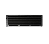 Wilgure Refroidisseur d'eau en aluminium avec ventilateur de 14 cm pour systèmes de refroidissement, meilleure dissipation de la chaleur, convecteur d'eau avec revêtement anti-poussière