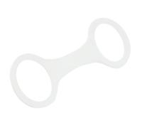 Wilgure Support de tuba en silicone réutilisable - Clip facile à enlever - Avec verrouillage sécurisé - Pour sangles de natation et tuyaux ovales - Raccord de masque de tuba antidérapant