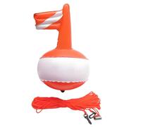 Wilgure Tuba en PVC de qualité supérieure - Bouée de plongée avec design coupe-vent pour aventures maritimes et navigation sur véhicules nautiques - Drapeau de sécurité