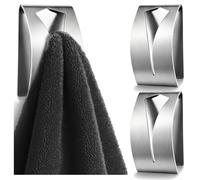 Wilhelm 2x Sell® porte-serviettes autocollants en acier inoxydable 304