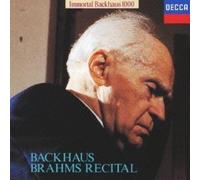 Wilhelm Bachhaus - Brahms Recital [Import]