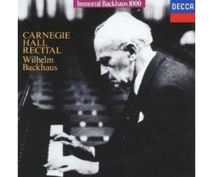 Wilhelm Bachhaus - Carnegie Hall Recital [Import]