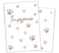 Wilhelm Fell Étui pour carnet de vaccination pour animaux I Personnalisable pour votre animal de compagnie I Idée cadeau personnelle pour les propriétaires d'animaux de compagnie I Housse de