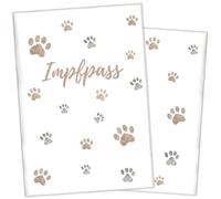 Wilhelm Fell Étui pour carnet de vaccination pour animaux I Personnalisable pour votre chien I Idée cadeau personnelle pour les propriétaires d'animaux de compagnie I Housse de protection pour carnet