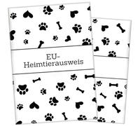 Wilhelm Fell Étui pour carte d'identité européenne pour animaux - Personnalisable pour votre chien - Idée cadeau personnelle pour les propriétaires d'animaux de compagnie - Housse de protection pour