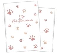Wilhelm Fell Housse de carte d'identité UE pour animaux de compagnie, personnalisable pour votre animal, idée cadeau personnalisée pour les propriétaires d'animaux de compagnie, housse de protection