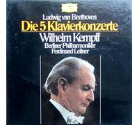 Wilhelm Kempff & Berliner Philharmoniker / Ferdinand Leitner - Beethoven: Die 5 Klavierkonzerte [Vinyl Schallplatte] [4 LP Box-Set]