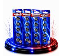 Wilhelm Lot de 20 piles bouton CR1620 au lithium 3 V 70 mAh Ø 16 x 2,0 mm