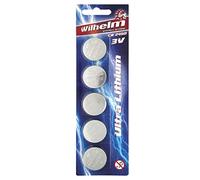 Wilhelm Lot de 5 piles bouton au lithium CR2450 3 V 600 mAh ø24,5 x 5 mm