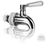 Wilhelm Sell® Robinet en Acier Inox 304 (Filetage 16 mm) avec Kit d’Accessoires, Remplaçant pour Distributeur de Boissons, Jus, Kombucha, Bière, Vin, Antirouille et Alimentaire