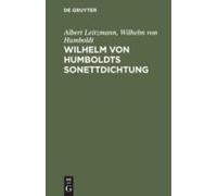 Wilhelm Von Humboldts Sonettdichtung