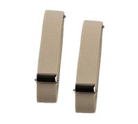 Wilitto 1 paire de brassards élastiques de couleur unie pour chemise - Poignets réglables - Accessoires de vêtements - Kaki