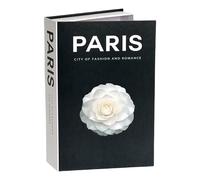 Wilitto Boîtes d'ornement de Faux Livres, boîtes de Livres décoratives pour étagère, Table Basse, décor de Faux Livres empilés à la Maison Noir Blanc