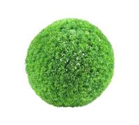Wilitto Boule topiaire naturelle pour rebord de fenêtre, verdure - Plante artificielle - Faux buis résistant aux UV - Réaliste - Multicouche - Extérieur - Pour jardin, porche - D : 13 cm