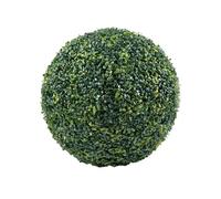 Wilitto Boule topiaire naturelle pour rebord de fenêtre, verdure - Plante artificielle - Faux buis résistant aux UV - Réaliste - Multicouche - Extérieur - Porche C - 18 cm