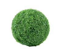 Wilitto Boule topiaire naturelle pour rebord de fenêtre, verdure - Plante artificielle - Faux buis résistant aux UV - Réaliste - Multicouche - Extérieur - Porche B - 13 cm