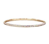 Wilitto Bracelet élégant en strass multicolores pour femme - Avec perles de tennis en cristal - Fil extensible - Tendance, Strass, Pierre secondaire