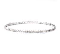 Wilitto Bracelet élégant en strass multicolores pour femme - Avec perles de tennis en cristal - Fil extensible - Tendance, Strass, Pierre secondaire