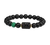 Wilitto Bracelet unisexe avec motif zodiaque - Constellation naturelle - Perles d'agate naturelle - Bracelet élastique - Signe astrologique - Prière d'amitié, 19cm, Faux cristal, Pierre secondaire