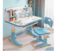Wilitto Bureau d'étude pour enfants avec chaise,Table d'étude avec chaise pour enfants,Hauteur réglable,avec